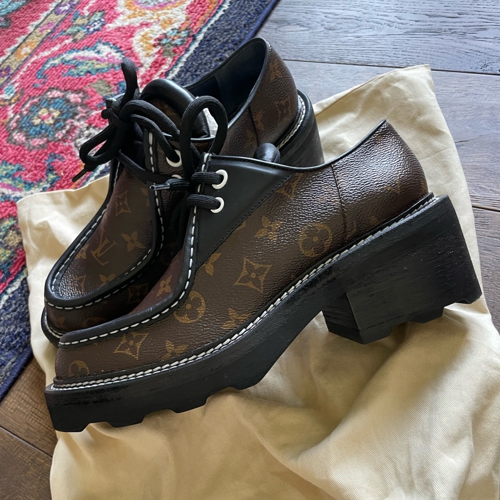 LOUIS VUITTON BEAUBOURG PLATFORM DERBY